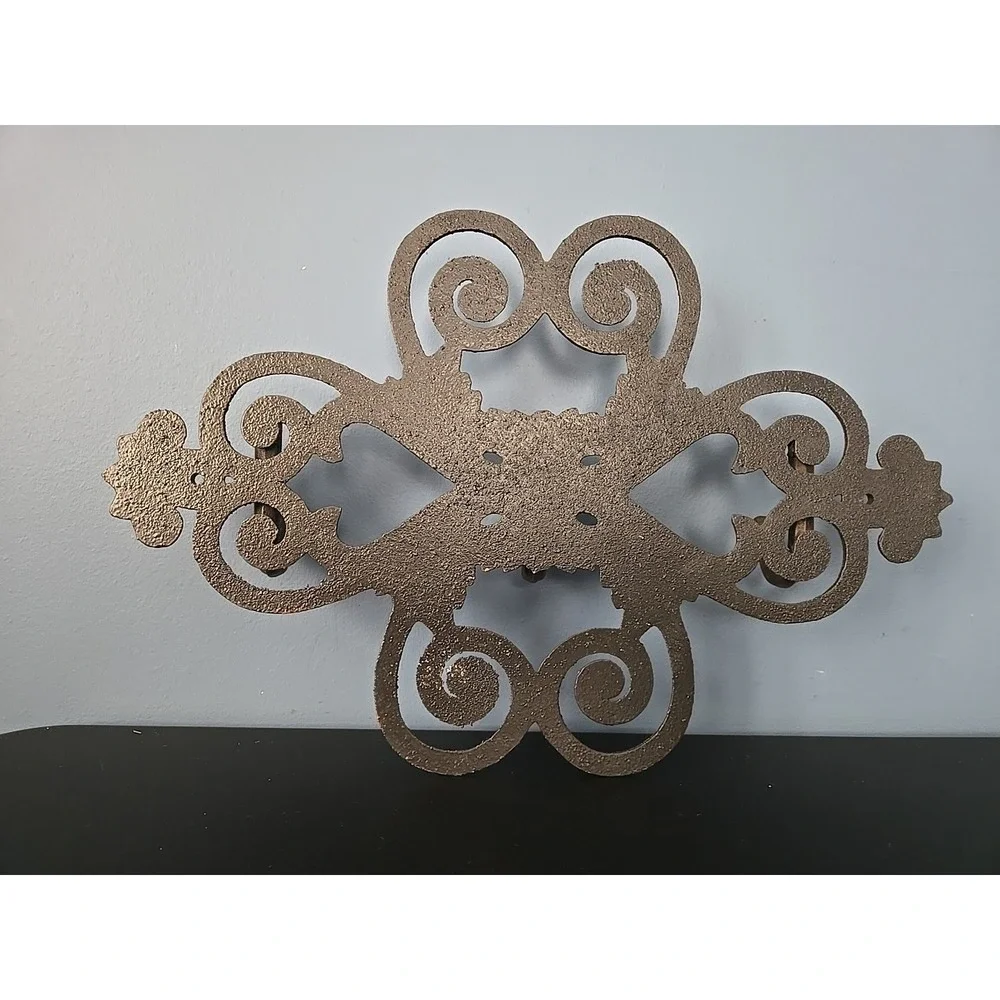 Cast Iron Accent Hook Acanthas Scroll Baroque Ornate Bronze Finish MCM 15